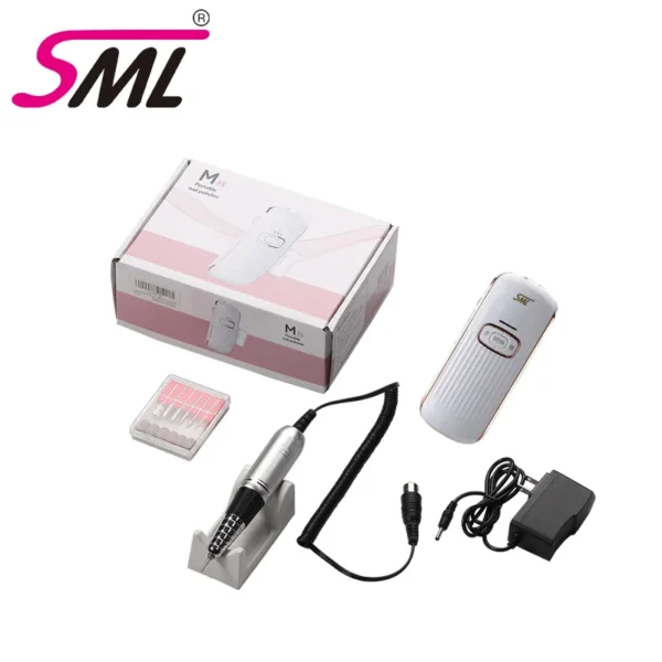 SML M11 Rechargeable Manicure Pedicure Nail Drill High Quality Nail Drill Machine With 6 Replacement Drill Bits - Image 2