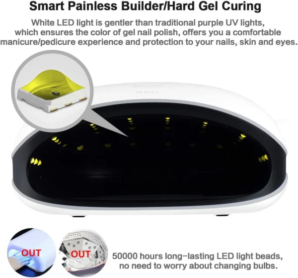 SUNUV SUN 4 48W Smart 2.0 Professional LED UV Nail Lamp Led Nail Light Nail Dryer UV Lamp For Manicure - Image 4