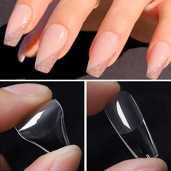 Soft Gel Full Cover Nail Tips, High Transparency And Light Thin 12 Sizes Clear 240PCS Gel Nail Tips Acrylic Tips with box for Nail Salons and DIY Nail Art - Image 6
