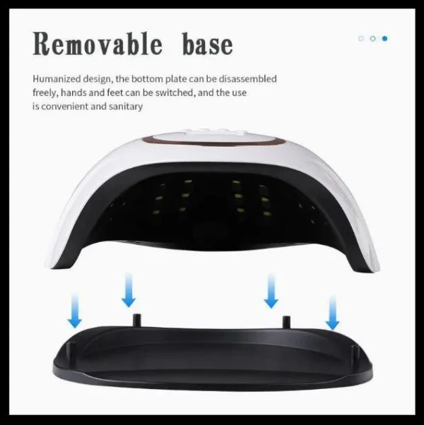 168W High Power Professional UV Gel Nail Lamp F13 Nail Dryer Gel Polish Light with 4 Timer Setting for Salon Use - Image 3