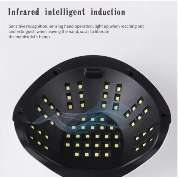 168W High Power Professional UV Gel Nail Lamp F13 Nail Dryer Gel Polish Light with 4 Timer Setting for Salon Use - Image 6