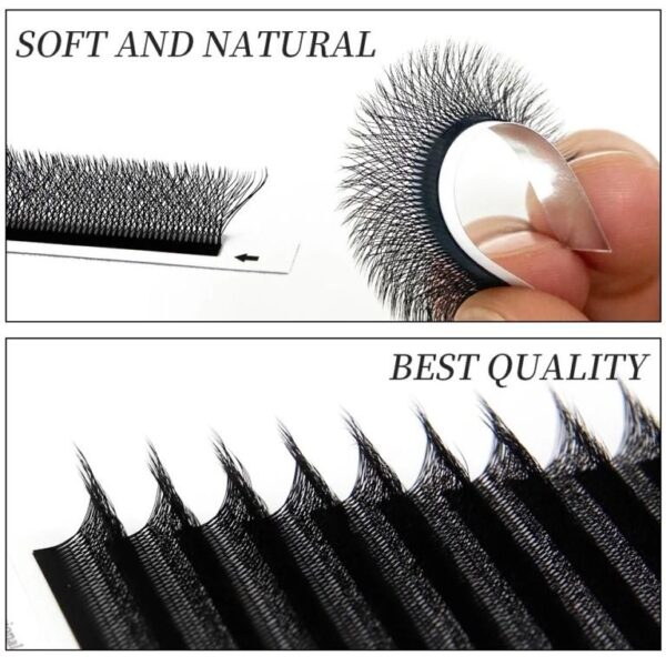 BLINK YY Lash Extensions D Curl 0.07mmSingle number Tray Premade Volume 2D Fans Eyelash Extension Y Type Soft Eye Lashes Supplies - Image 4