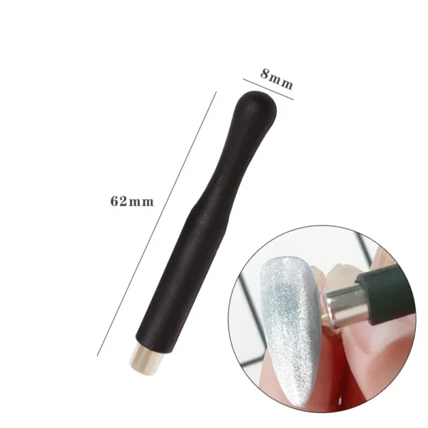 Strong Magnetic Nail Stick 3D Cat Eye Effect Magnet for UV Painting Gel Nail Polish UV Lamp for Gel Varnish Nail Art Tool Small Cylindrical Magnet - Image 5