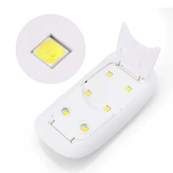 SUN Mini UV/LED Nail Lamp 6W Nail Dryer for Gel Polish Sock Off Gel Color - Image 4