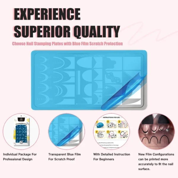 BORN PRETTY Stamping Templates Nail Art Stamping Plate Natural World L003 Flower Leaves Theme Nail Image Plates Nail Manicuring DIY Printing Tools - Image 4