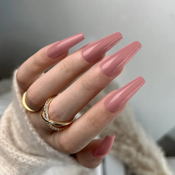 Nailcrafts Gel Nail Polish, 1Pcs 12ml Dusty Rose Nail Polish Dried-Rosey Brown Fall Soak Off UV LED Nail Lamp Nail Art Manicure Salon DIY Home - Image 2
