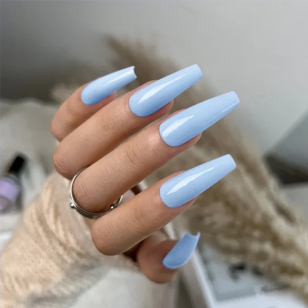 Nailcrafts 12ML Gel Nail Polish Color Light Blue Solid Color Gel Polish Soak Off UV LED Nail Lamp Gel Polish Nail Art Manicure Salon DIY Home - Image 4