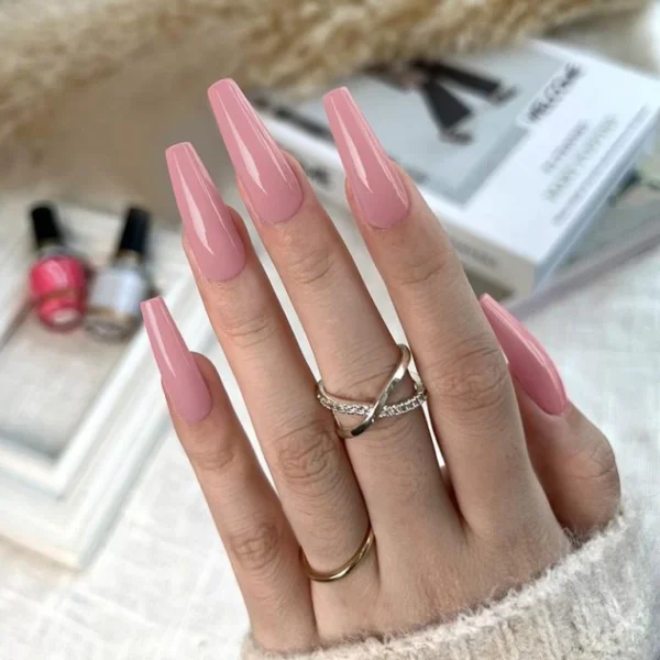 Nailcrafts Light Pink Gel Nail Polish, 12ml Baby Pink Color Gel Polish Soak Off LED Nail Polish Gel Nail Art Design Manicure Salon DIY at Home - Image 4