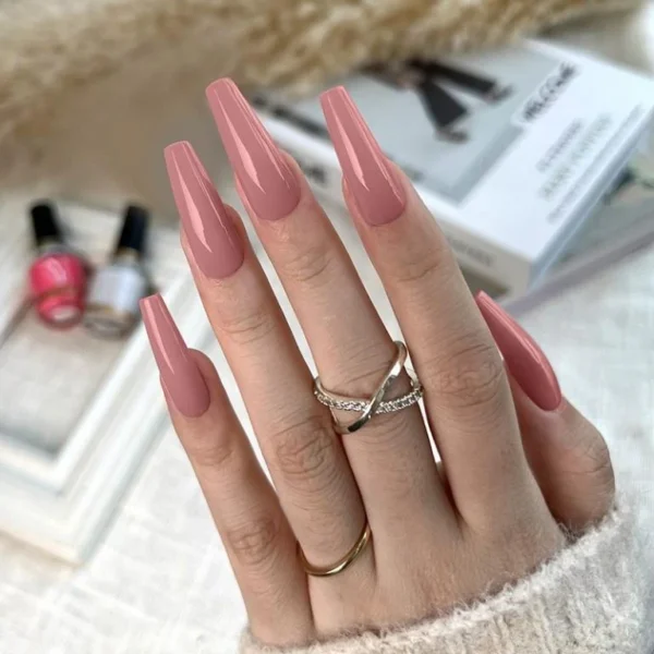 Nailcrafts Gel Nail Polish, 1Pcs 12ml Dusty Rose Nail Polish Dried-Rosey Brown Fall Soak Off UV LED Nail Lamp Nail Art Manicure Salon DIY Home - Image 4