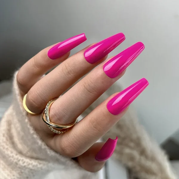 Nailcrafts Shocking Pink 12ml Gel Nail Polish Nail Art Color & Party Series Nail Gel Colorful Soak Off UV Gel Varnish All for Nails And Manicure - Image 3