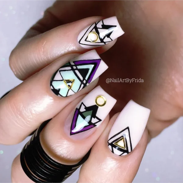 BORN PRETTY Stamping Plate Geometry Style Nail Art Template BP-L054 - Image 4