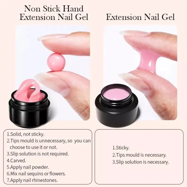 BORN PRETTY 15ml Non Stick Hand Extension Nail Gel Polish Long Lasting Gel Nail Art Manicure Durable Nail Extensions - Image 4