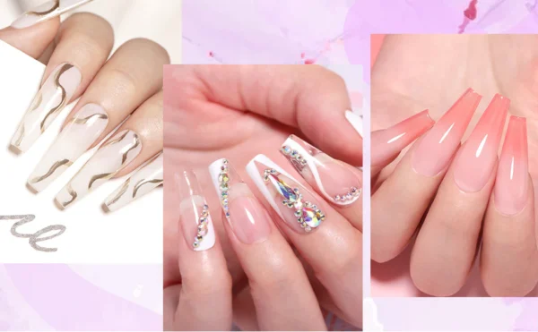 BORN PRETTY Acrylic Powder 10g(1oz) Clear White Pink Acrylic Powder set 0f 3 for Nail Extension and Nail Carving