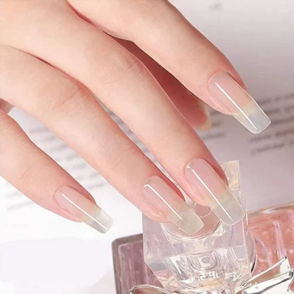 8 Pcs Polygel Nail kit with nail polish light base bright top coat gel poly long lasting nails gel starter kit - Image 5