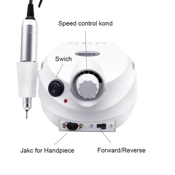 Professional Electric Nail Drill 30000RPM Manicure Machine Attachment Manicure Pedicure Nail File Tools Drill Polish Bits Tools Set nail art kit nail art kit for girls machine - Image 4