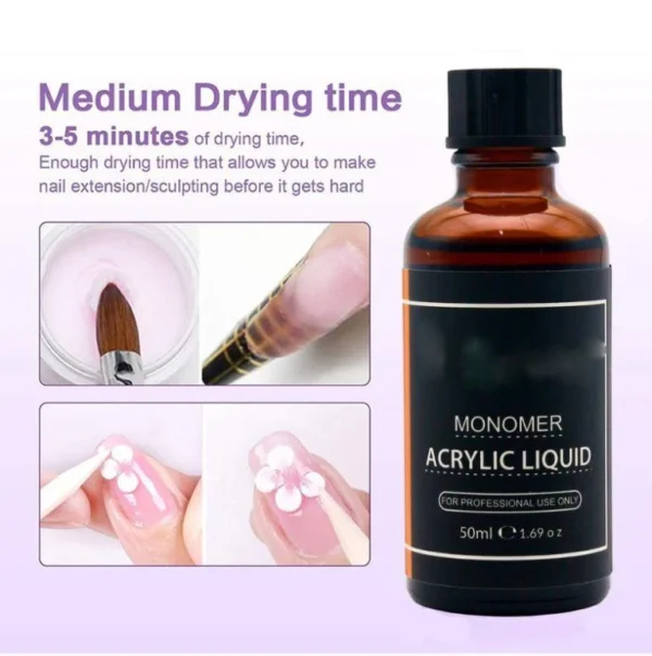 Acrylic Liquid Monomer Professional Acrylic Nail Liquid for Acrylic Powder – EMA Monomer For Nail Extension - Image 3