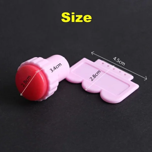 Mini Nail Art Stamper + Scraper, For Nail Stamping Template Nail Art Accessories - Image 4